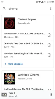 Google Podcasts android App screenshot 4